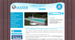 Desktop Screenshot of chambery.oceazur-piscines.com